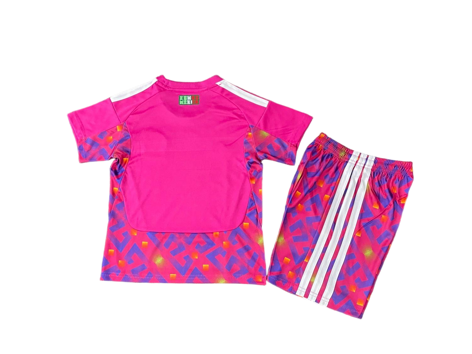 Youth Mexico Pink Goalkeeper Jersey & Shorts Kids Kits