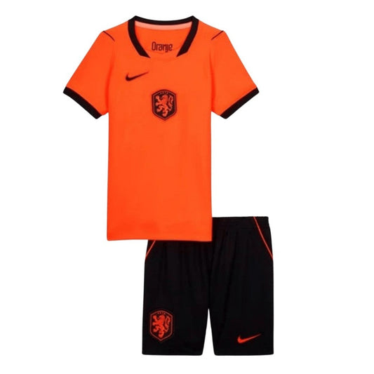Youth Netherlands Home Jersey & Shorts Kids Kits