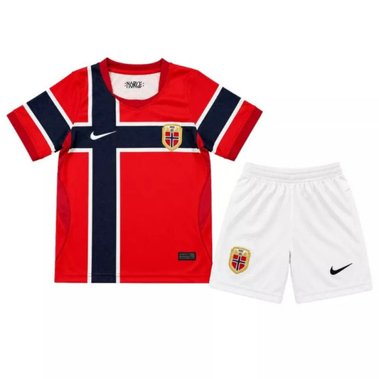 Youth Norway Home Jersey & Shorts Kids Kits