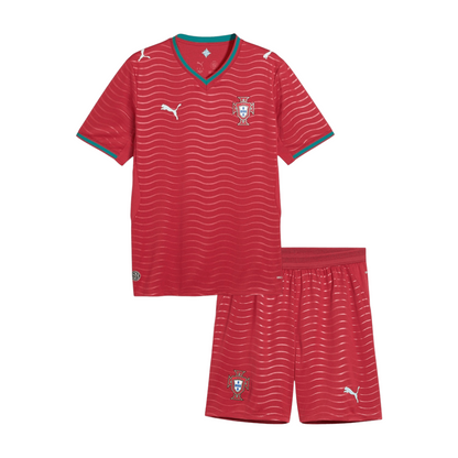 Youth Portugal Home Jersey & Shorts Kids Kits