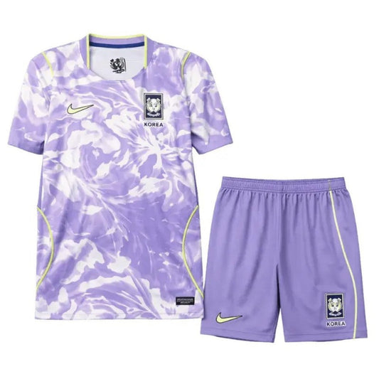 Youth South Korea Away Jersey & Shorts Kids Kits