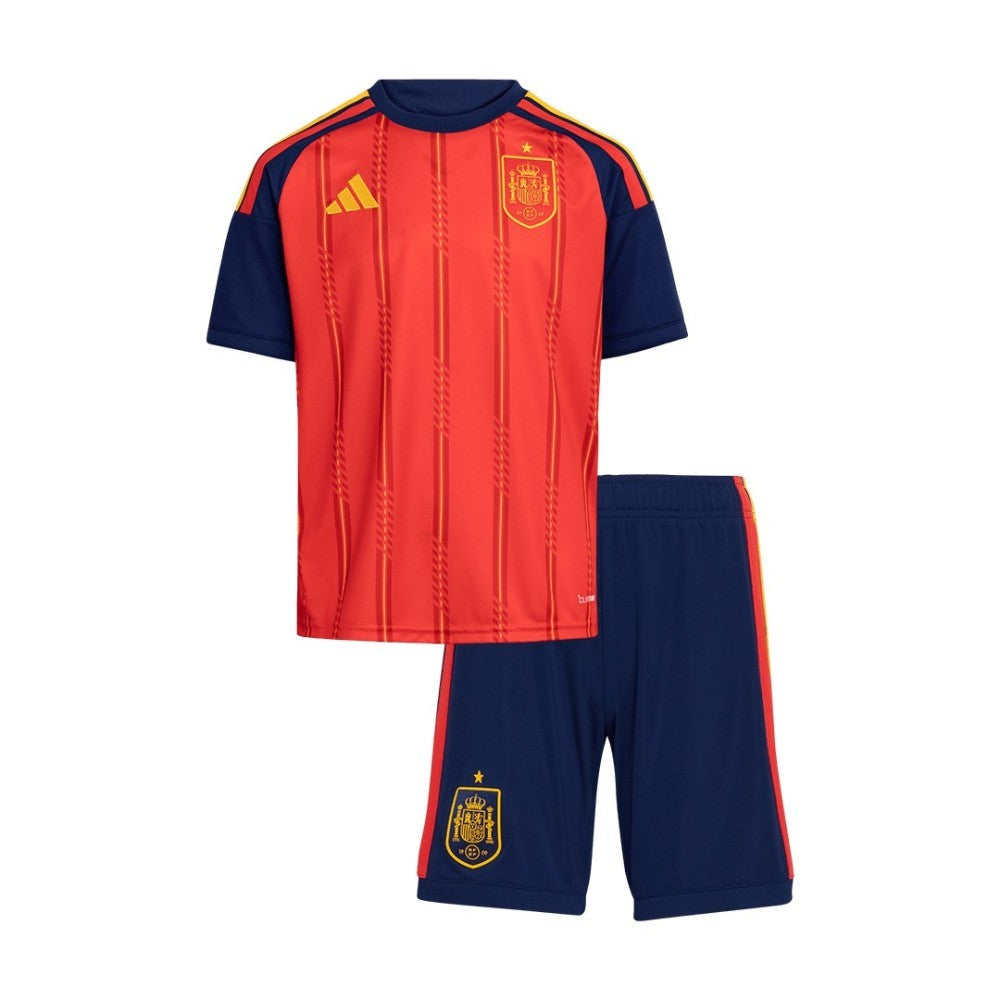 Youth Spain Home Jersey & Shorts Kids Kits