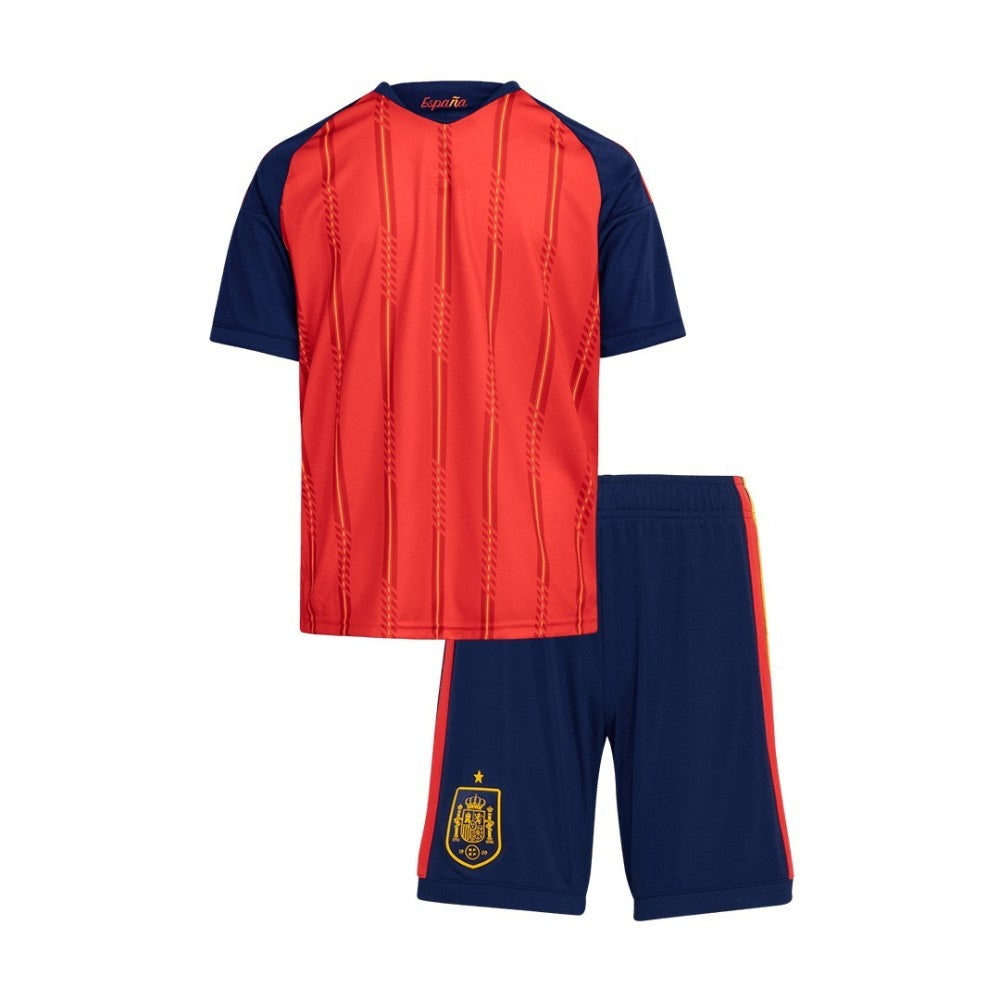 Youth Spain Home Jersey & Shorts Kids Kits